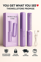 Meneflix™ Cordless Mini Hair Straightener | Compact, Rechargeable & Travel-Friendly Beauty Essential