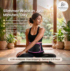 SweatPro™ SmartFit Slimming Belt with Phone Pocket | Waist Trainer for Inch Loss, Fat Burn & Back Support | Gym Sweat Belt for Men & Women | Adjustable Neoprene Body Shaper